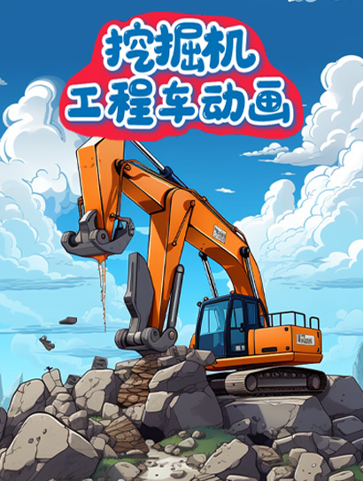 挖掘机工程车动画封面图